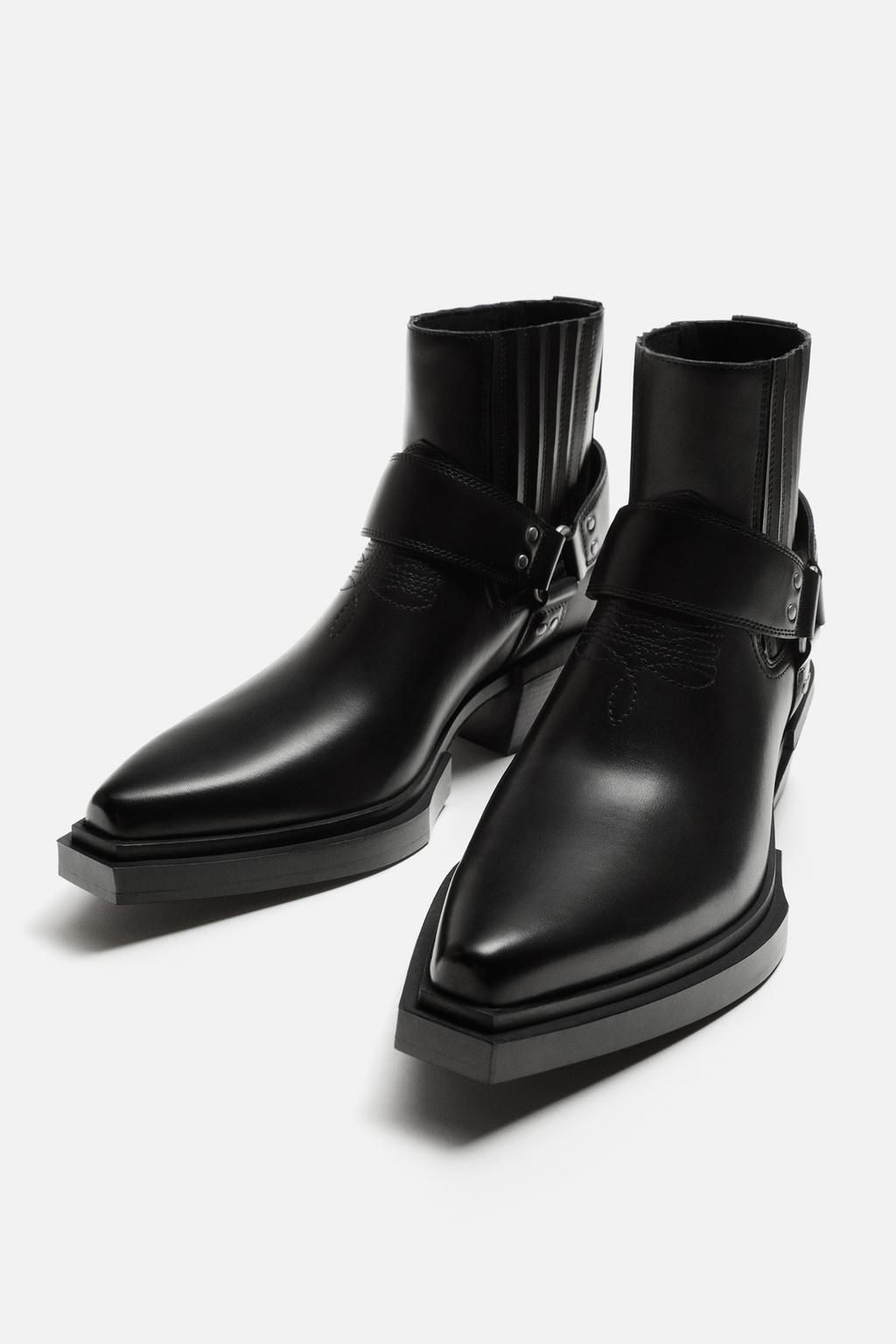 COWBOY BOOT WITH HARNESS - Zara фото 2