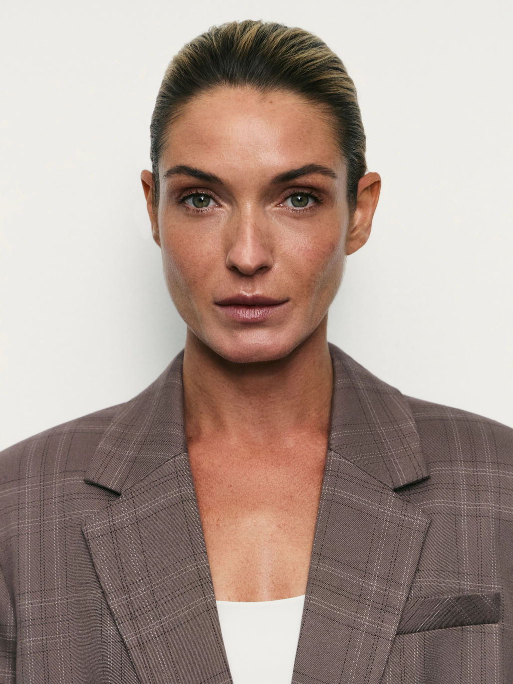 Однобортный жакет в клетку / Zarina фото 6