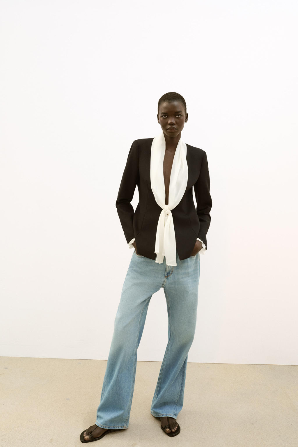SCARF TIE BLAZER - Zara фото 10