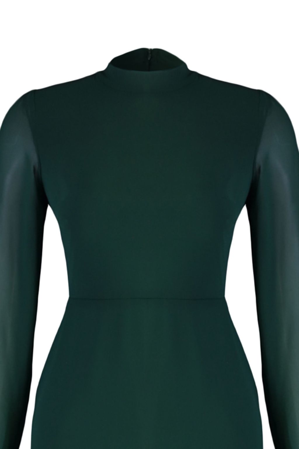 TRENDYOLMILLA Camel Dik Yakal? Etegi Volanl? Sifon Dokuma K?sl?k Elbise TWOAW20EL1313 фото 27