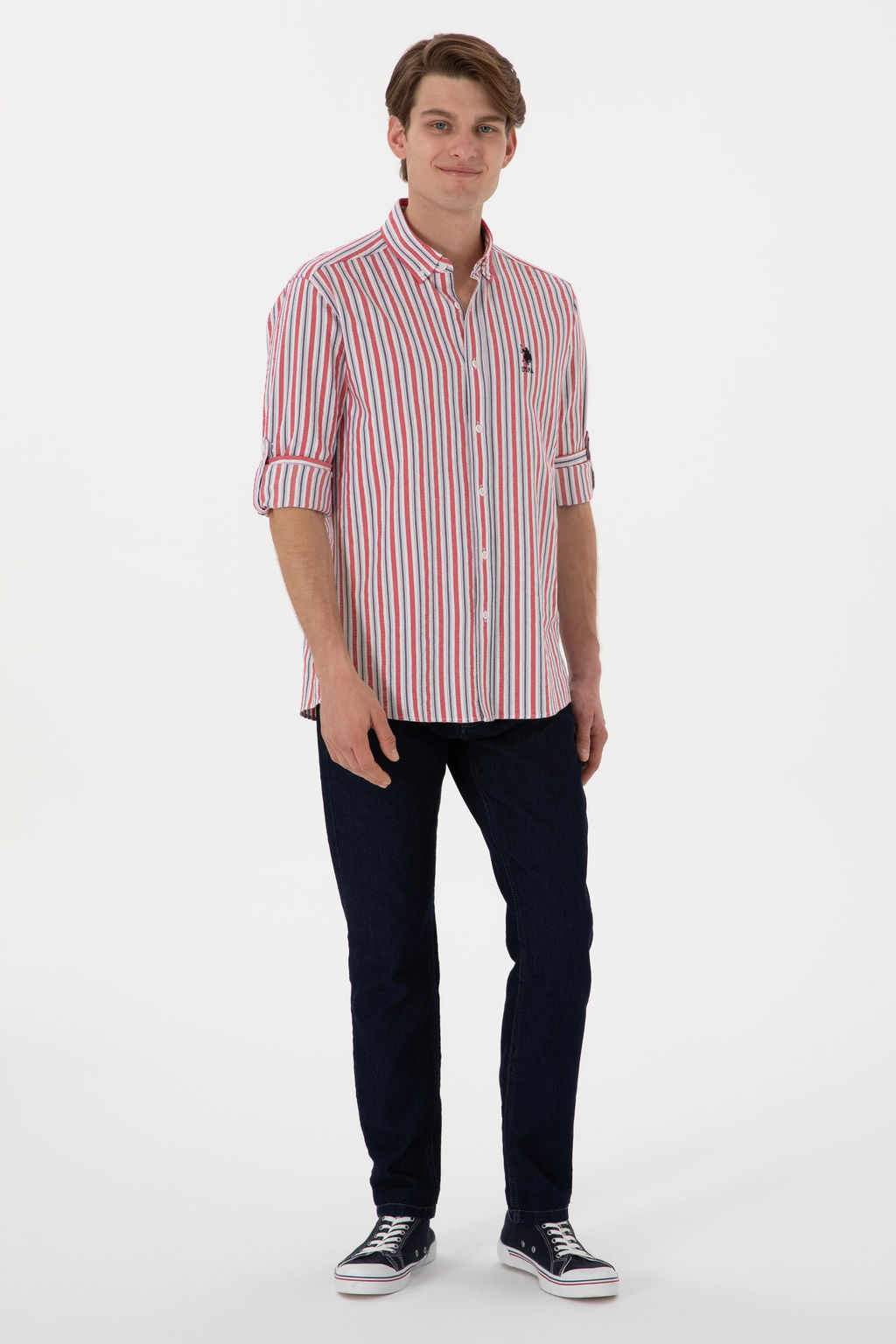 Erkek K_rm_z_ Uzun Kollu G_mlek Sepette S_rpriz _ndirim - U.s. polo assn фото 4