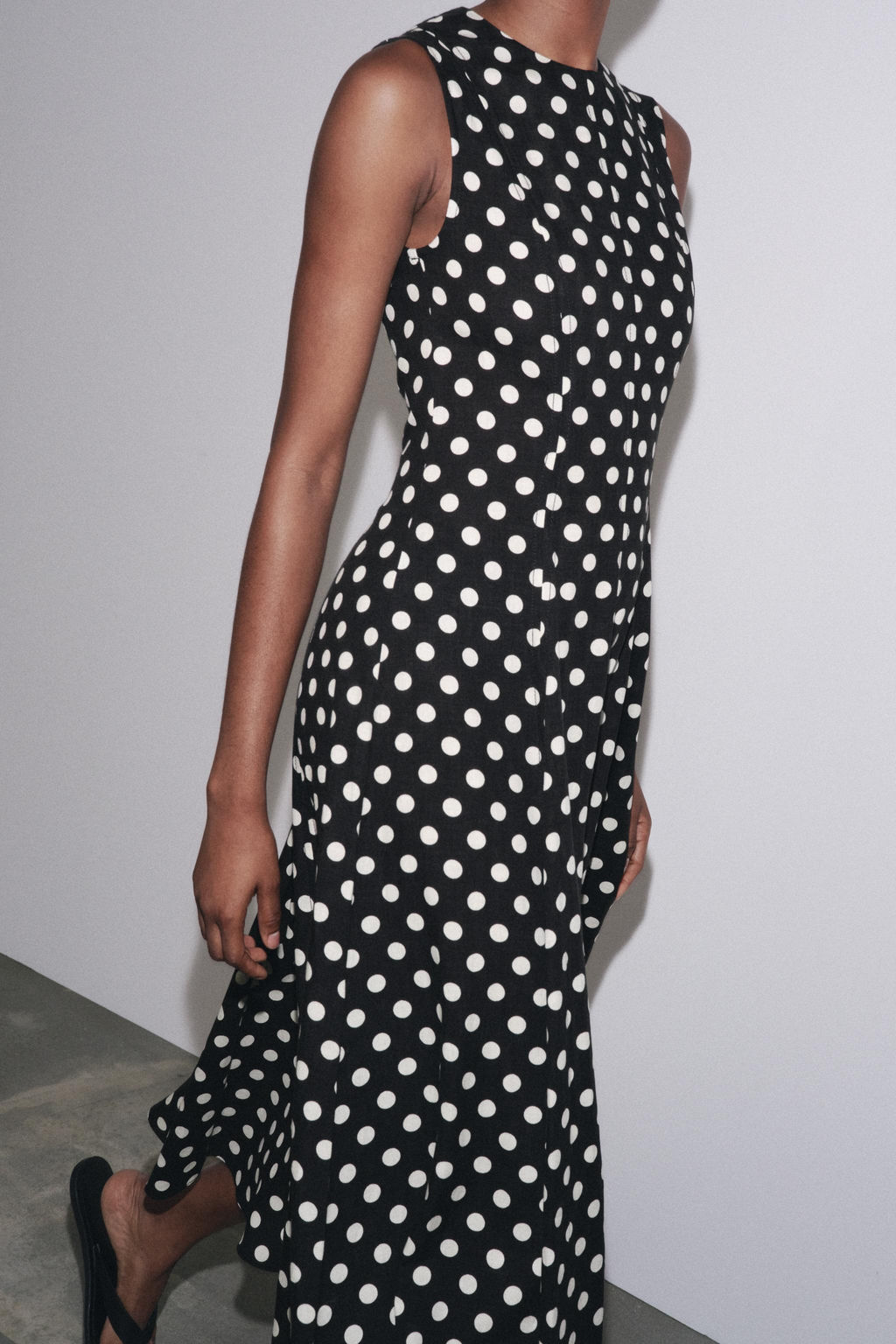 ZW COLLECTION POLKA DOT MIDI DRESS - Zara фото 32