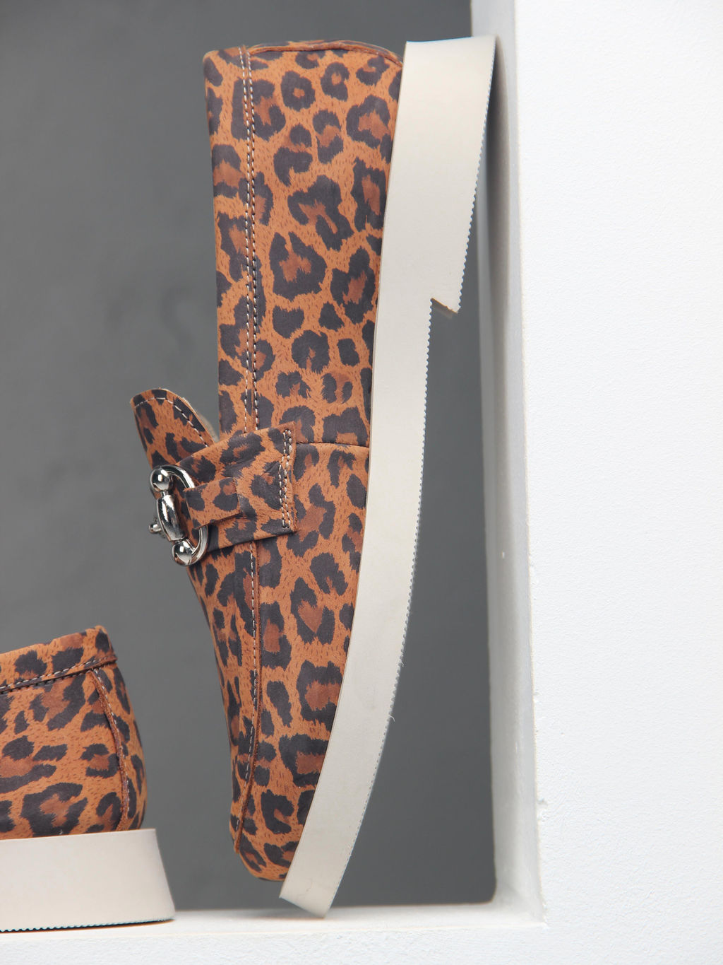 Лоферы туфли 172.1841be.Коричневый леопард