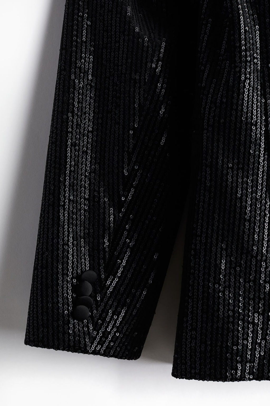 Americana de esmoquin con lentejuelas Regular Fit - H&m фото 8