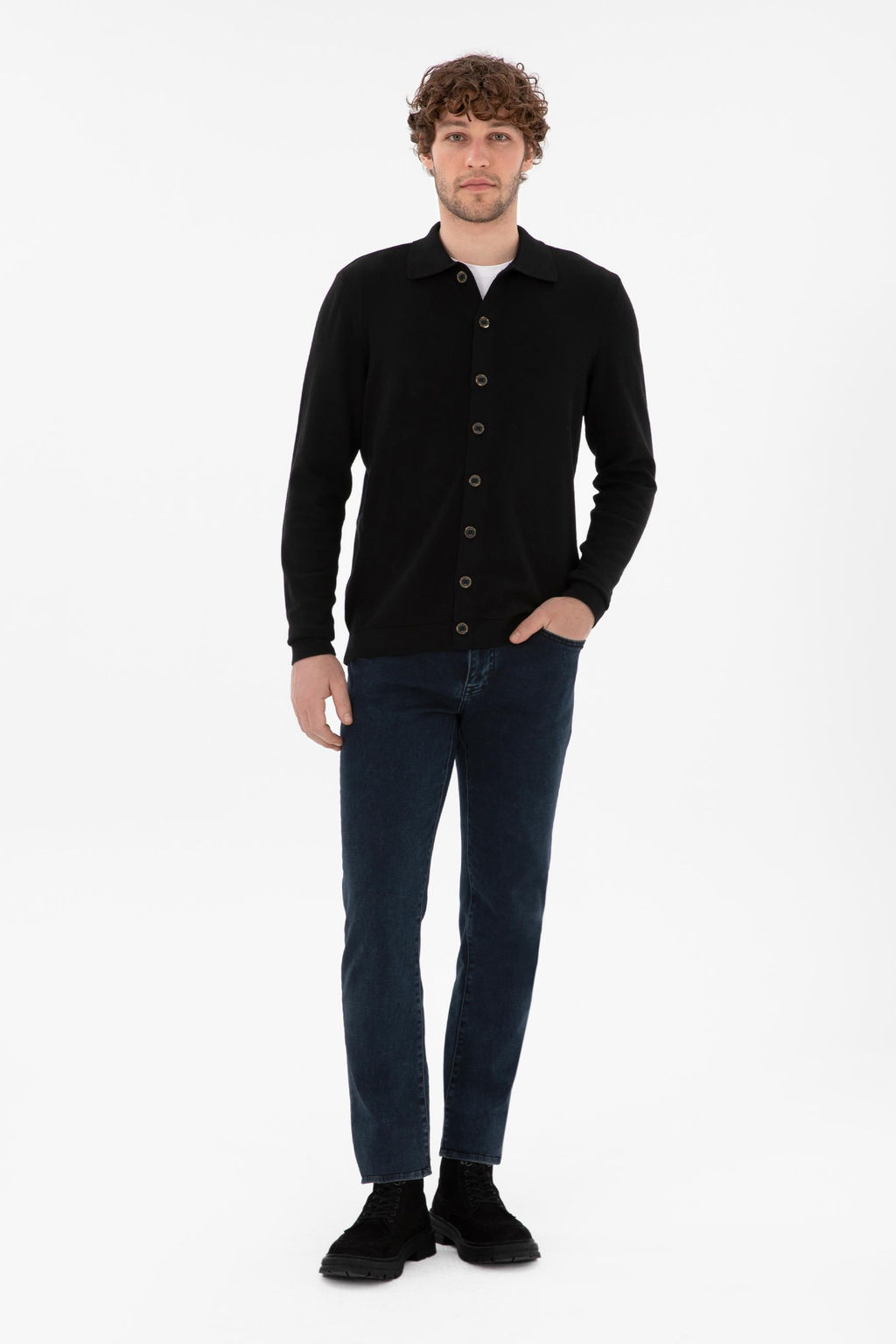 Мужской черный базовый трикотаж кардиган Неожиданная скидка в корзине - U.s. polo assn фото 11