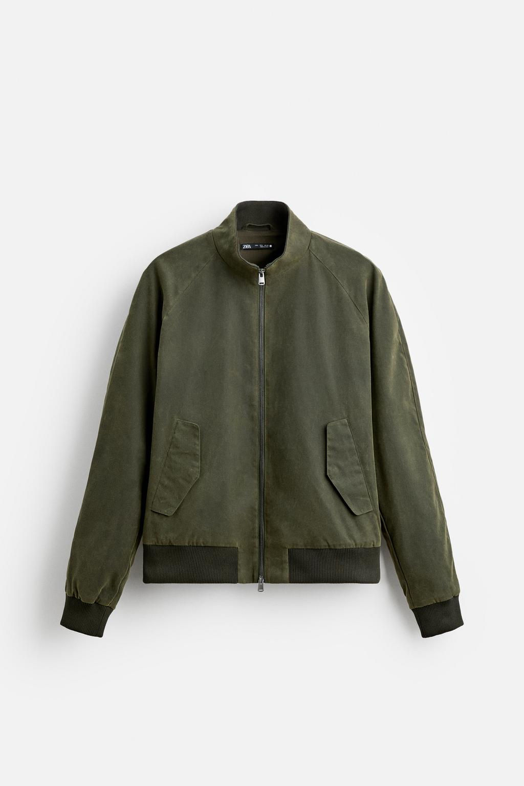 WAXED BOMBER JACKET - Zara фото 7