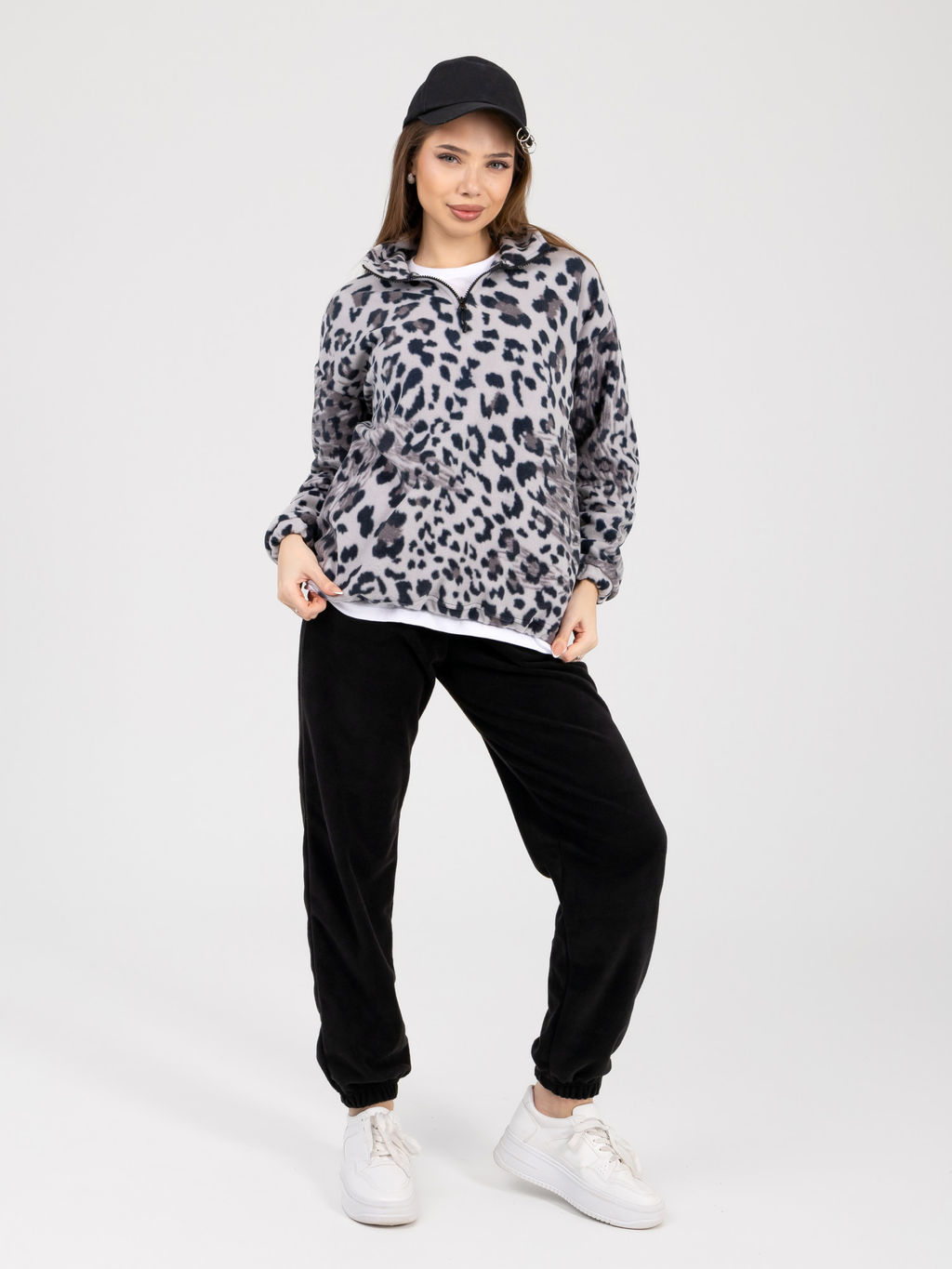 Костюм женский флисовый с брюками АЛИСА ЛЕОПАРД - Domtrik фото 7