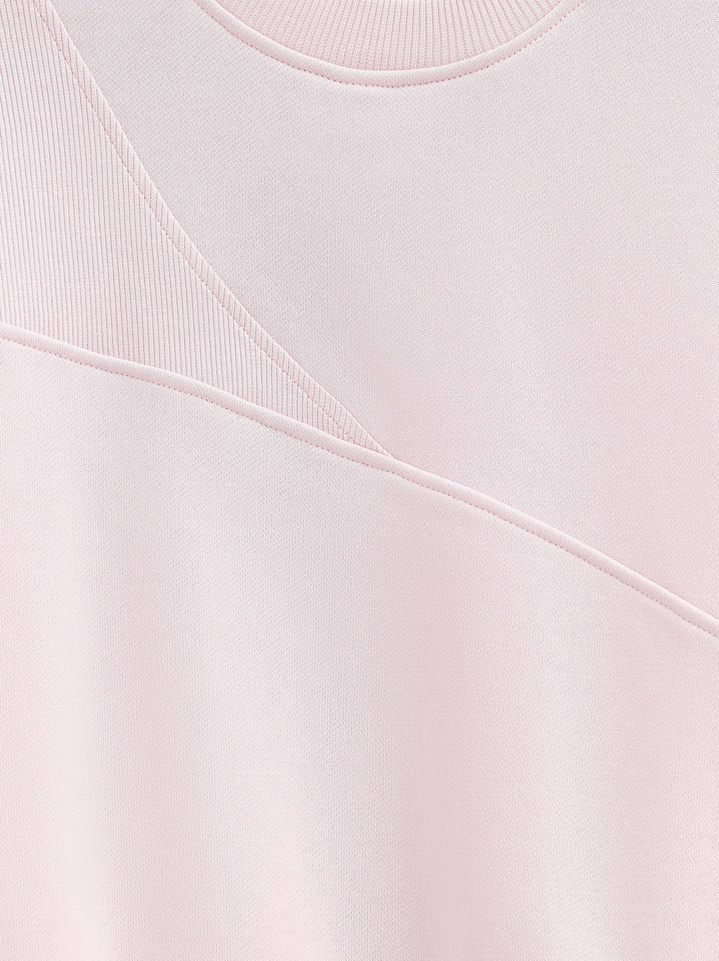 CONTE Комбинированная футболка из футера c вставками в рубчик LD 2573 crystal pink