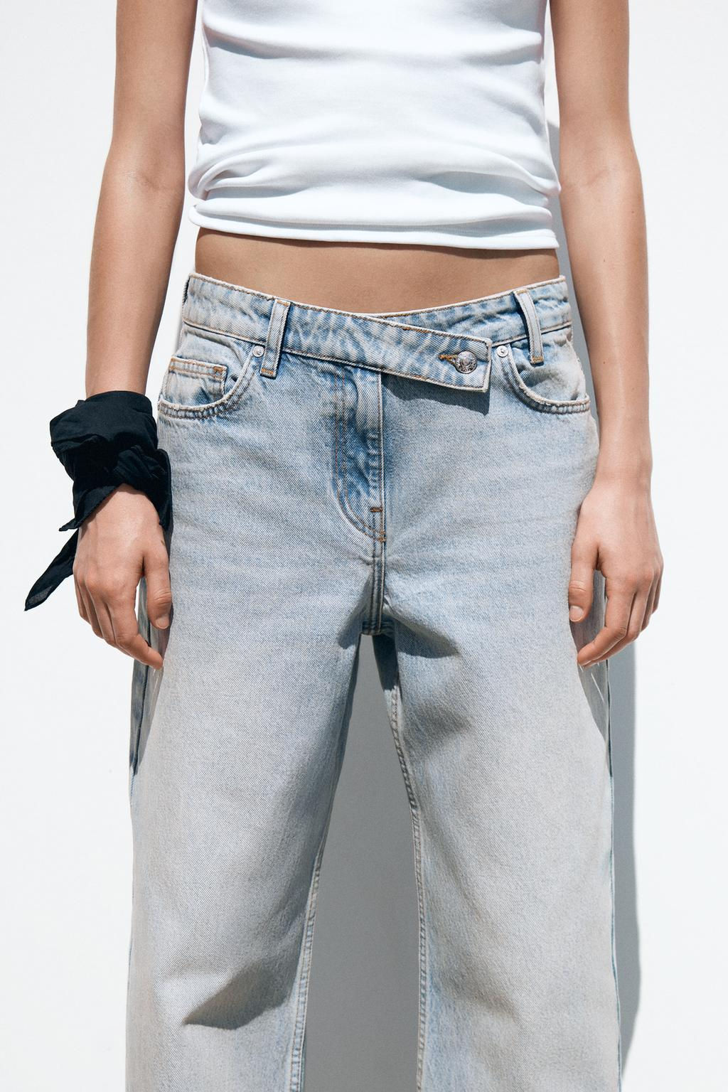 Z1975 STRAIGHT HIGH-WAIST FULL LENGTH JEANS - Zara фото 4