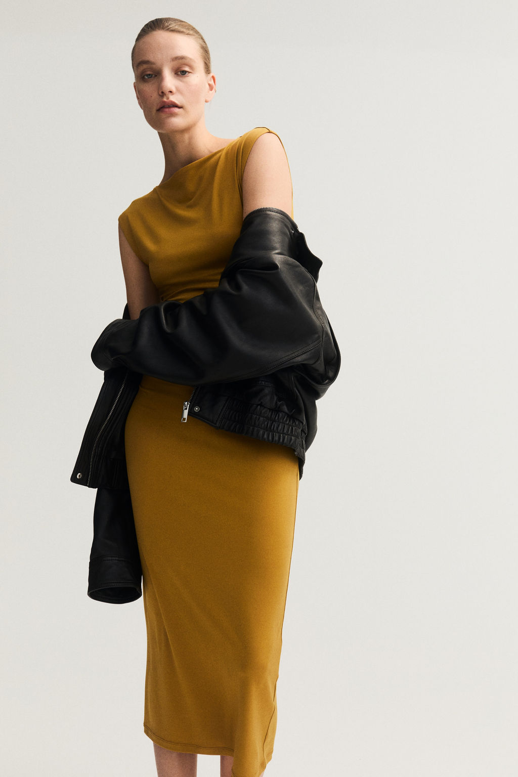 Vestido con mangas japonesas - H&m фото 6