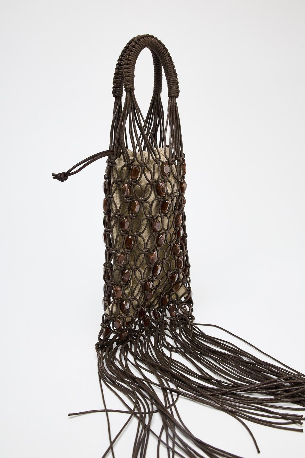 BEADED BUCKET BAG - Zara фото 3