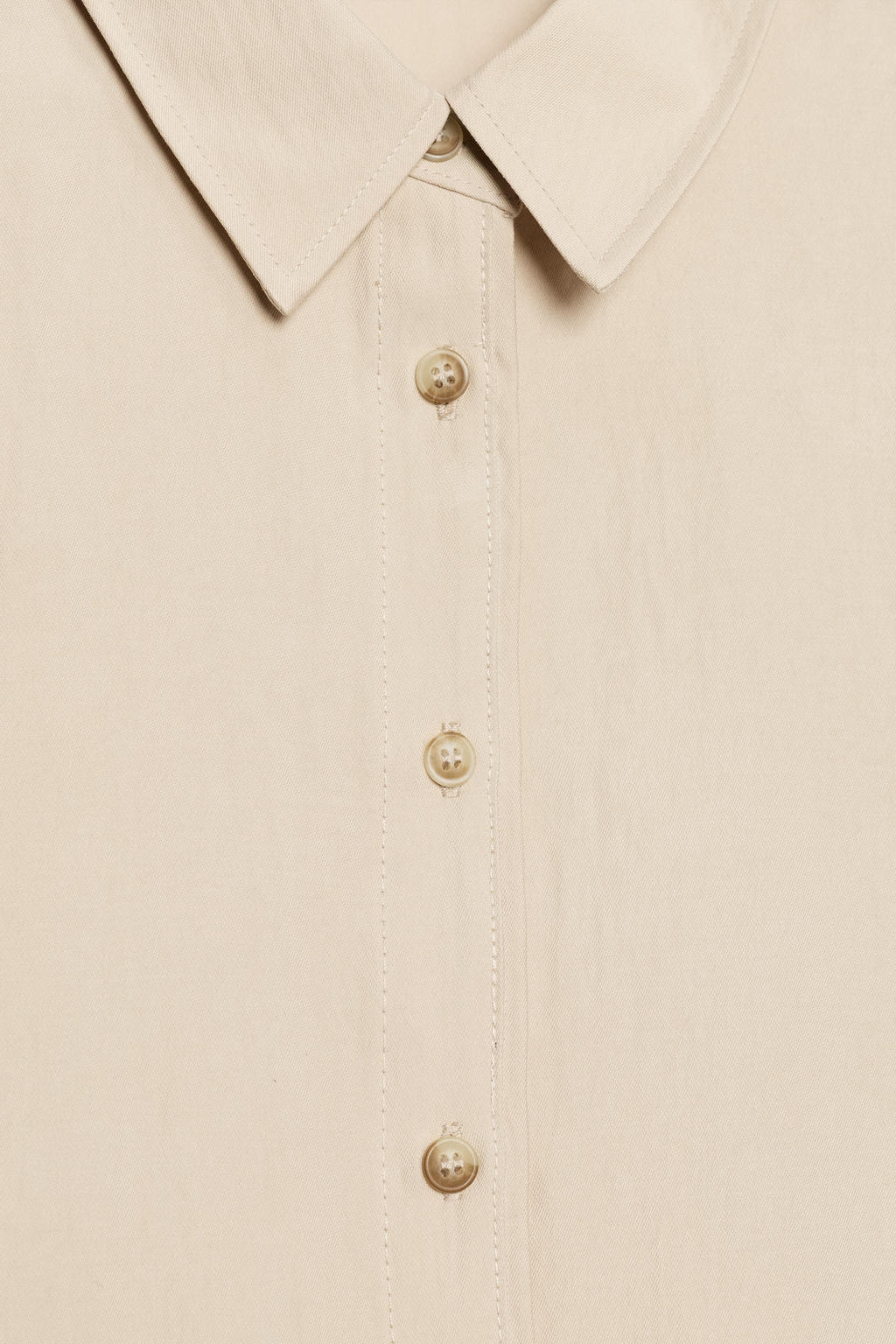 CAMISA CORTA MANGA ANCHA / Beige
