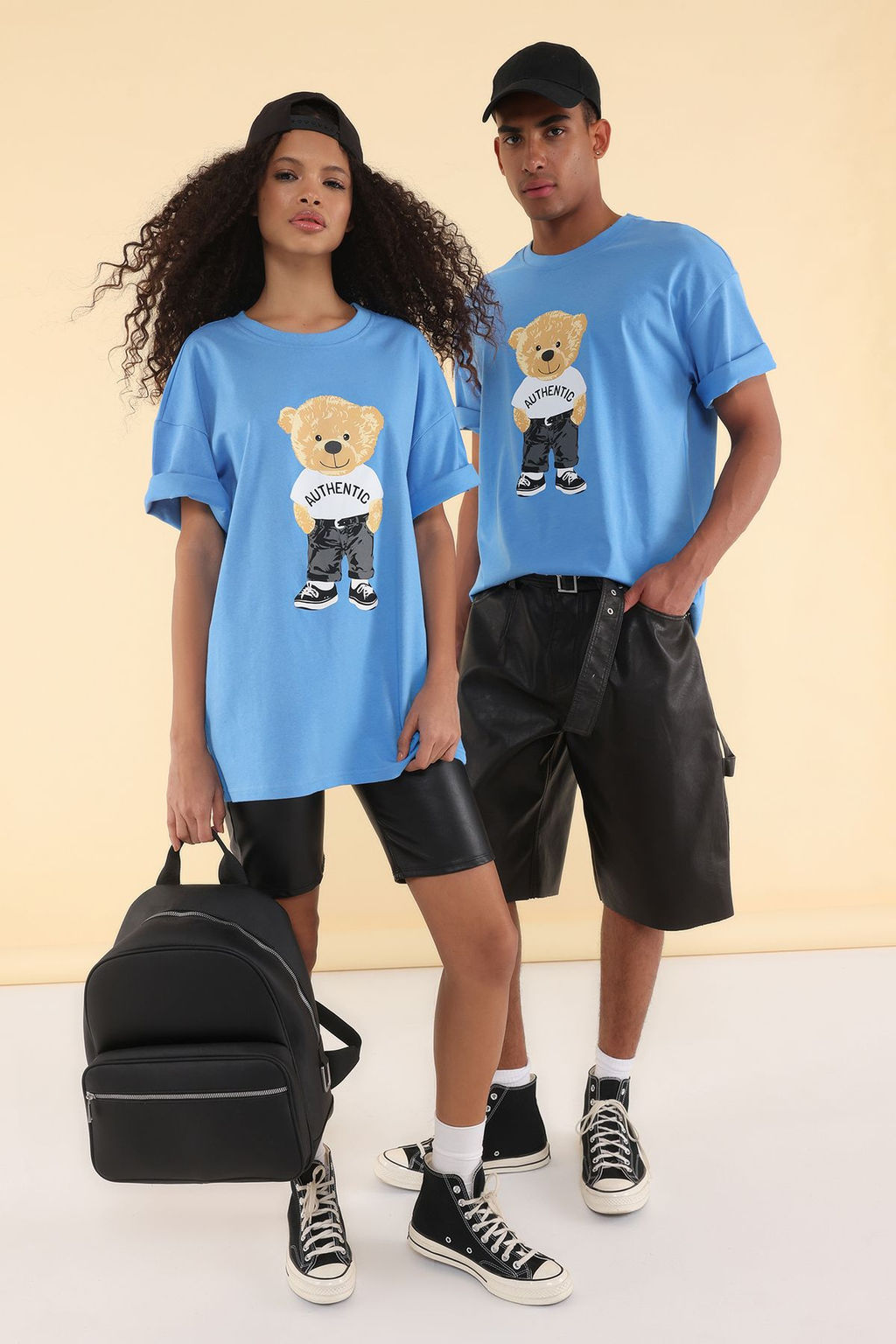 TRENDYOL MAN Ekru Unisex Oversize/Genis Kesim Ay?c?k Bask?l? %100 Pamuklu T-Shirt TMNSS25TS00158 - Trendyolmilla фото 18