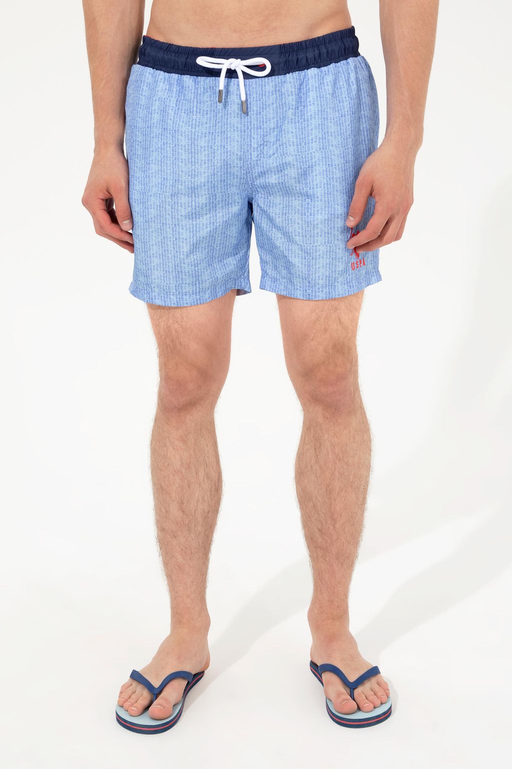U. S. Polo Assn Мужские голубые шорты для плавания - U.s. polo assn фото 2