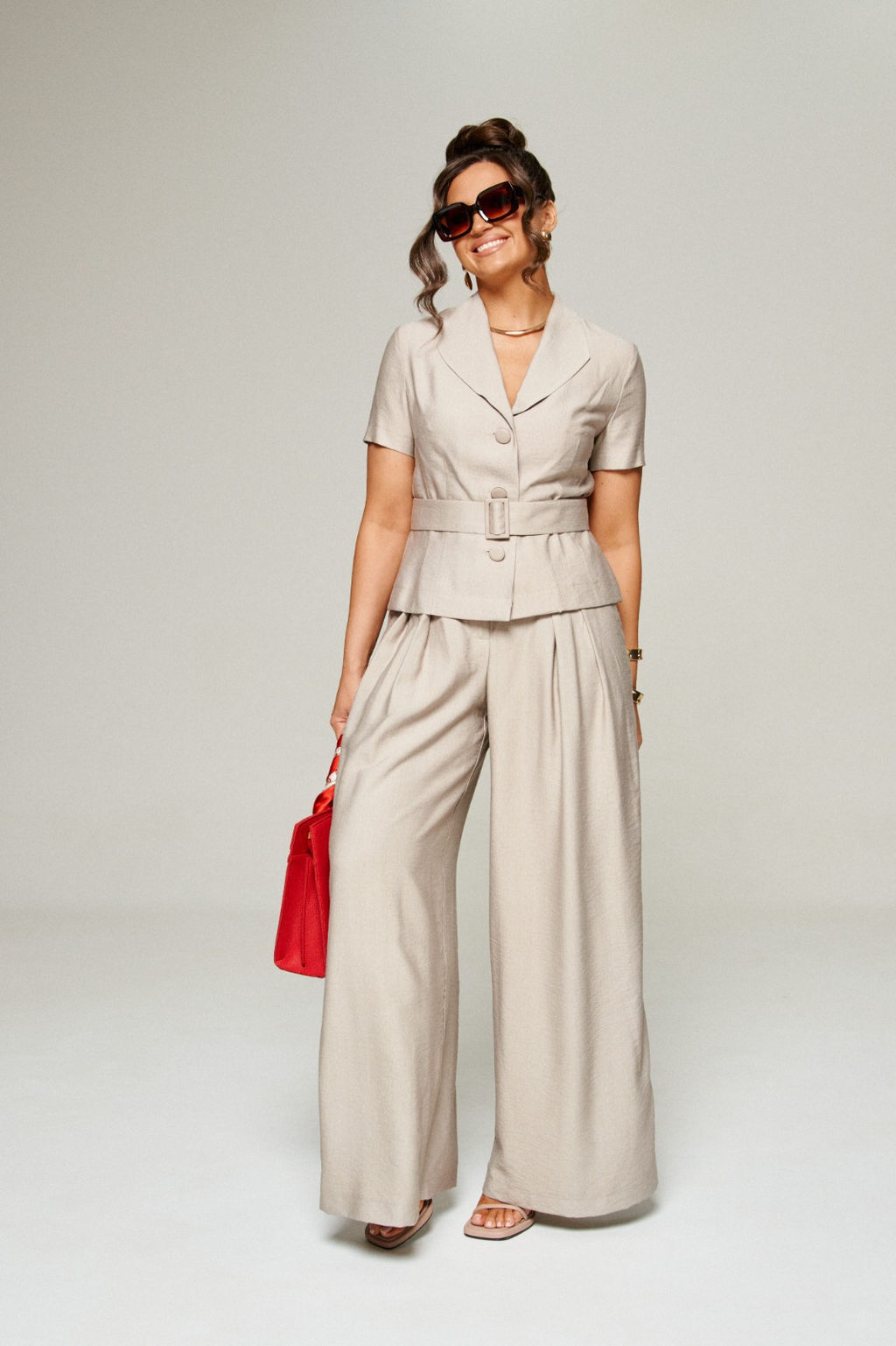 Костюм брючный 6311 песок