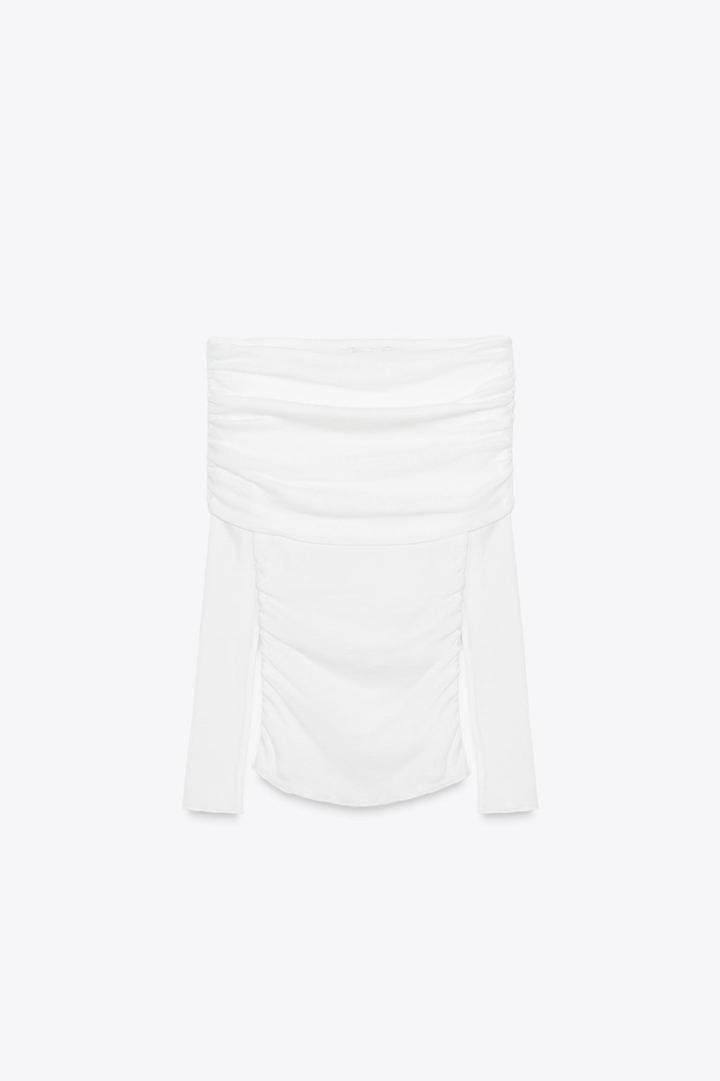 GATHERED BANDEAU T-SHIRT - Zara фото 5