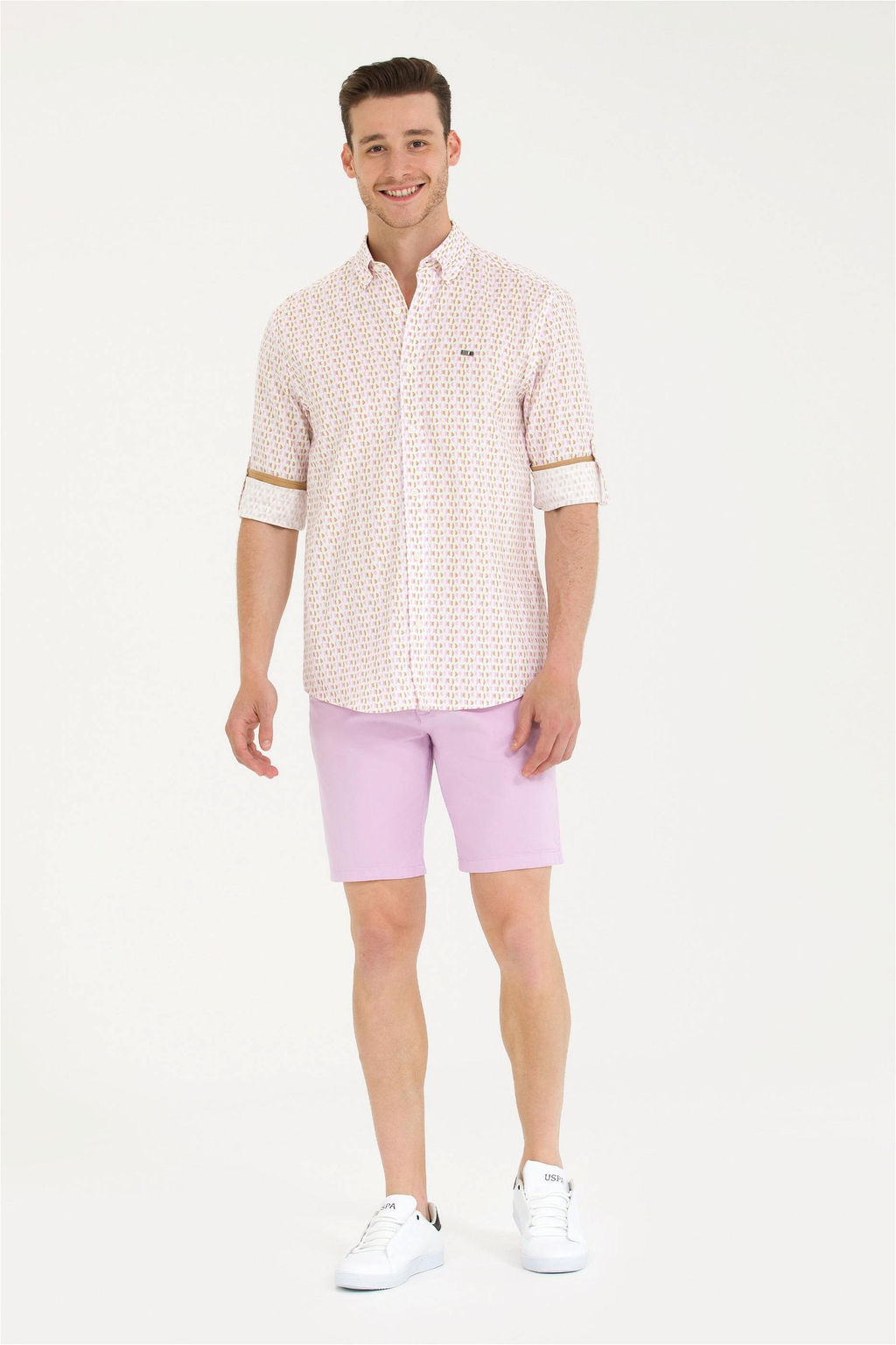 U. S. Polo Assn Мужская рубашка с длинным рукавом Magnolia - U.s. polo assn фото 11