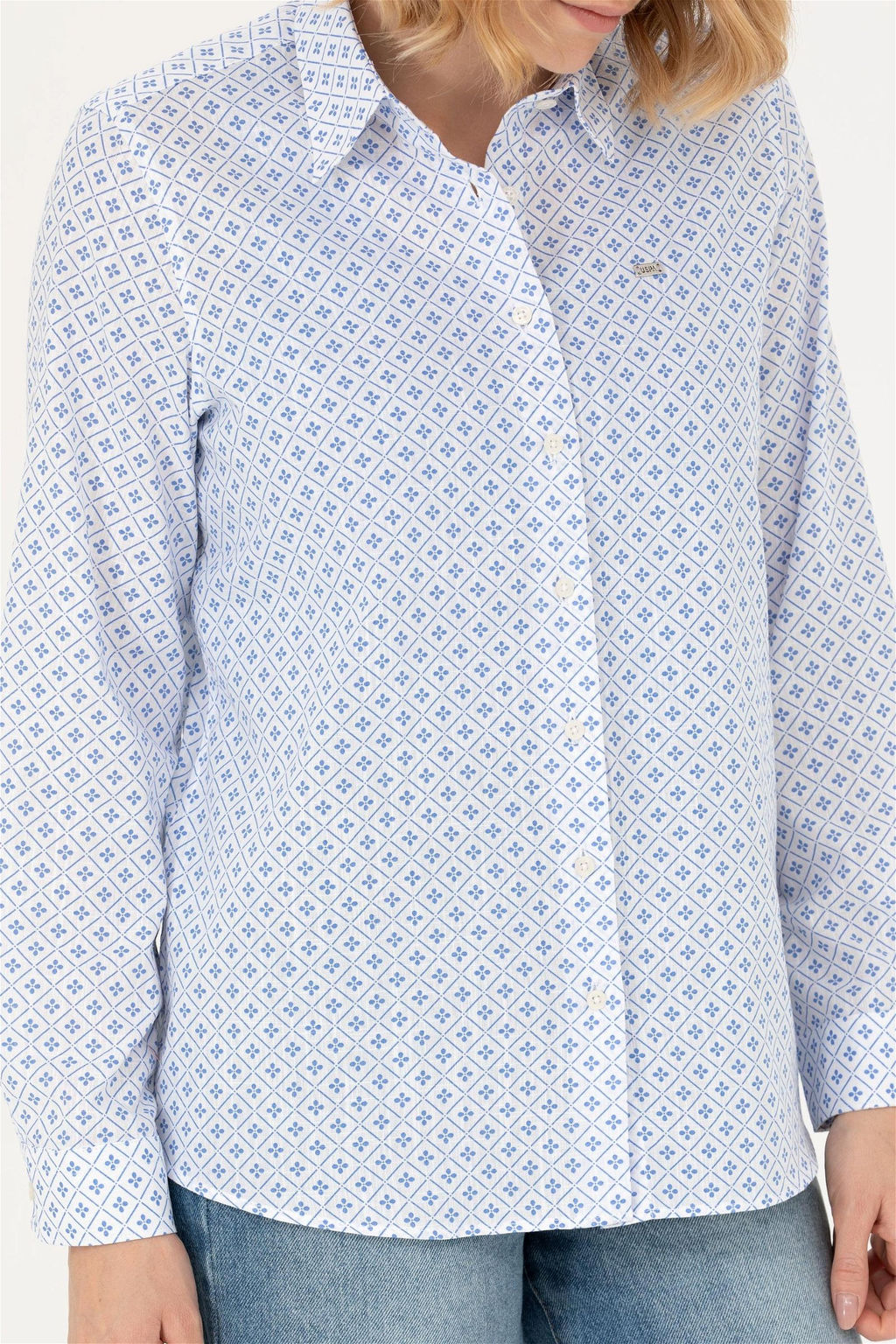 Женская рубашка Saks с длинным рукавом Неожиданная скидка в корзине - U.s. polo assn фото 6