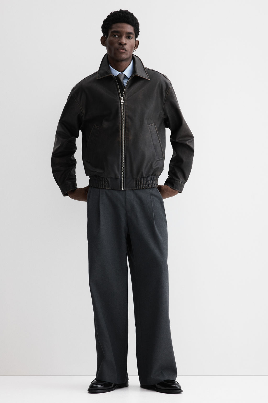Cazadora efecto lavado Loose Fit - H&m фото 3