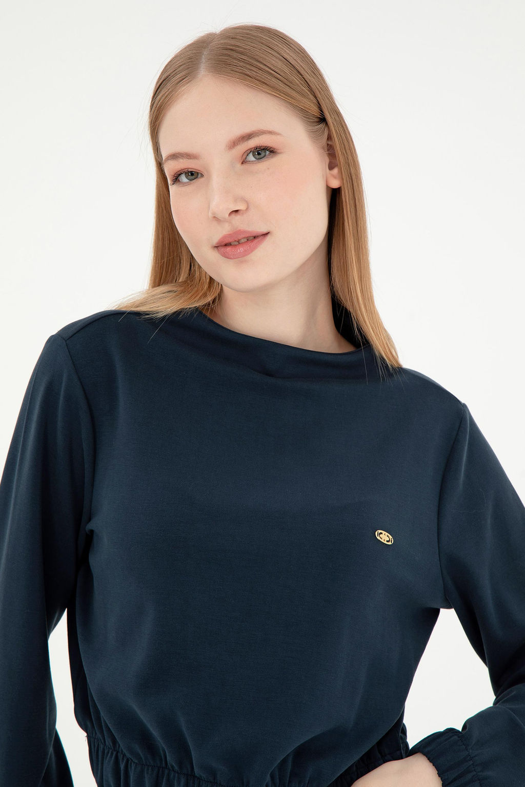 Женский темно-синий свитшот Неожиданная скидка в корзине - U.s. polo assn фото 2