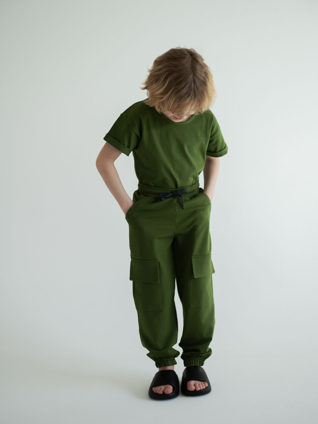 Брюки карго, хаки - Lesi kids фото 7