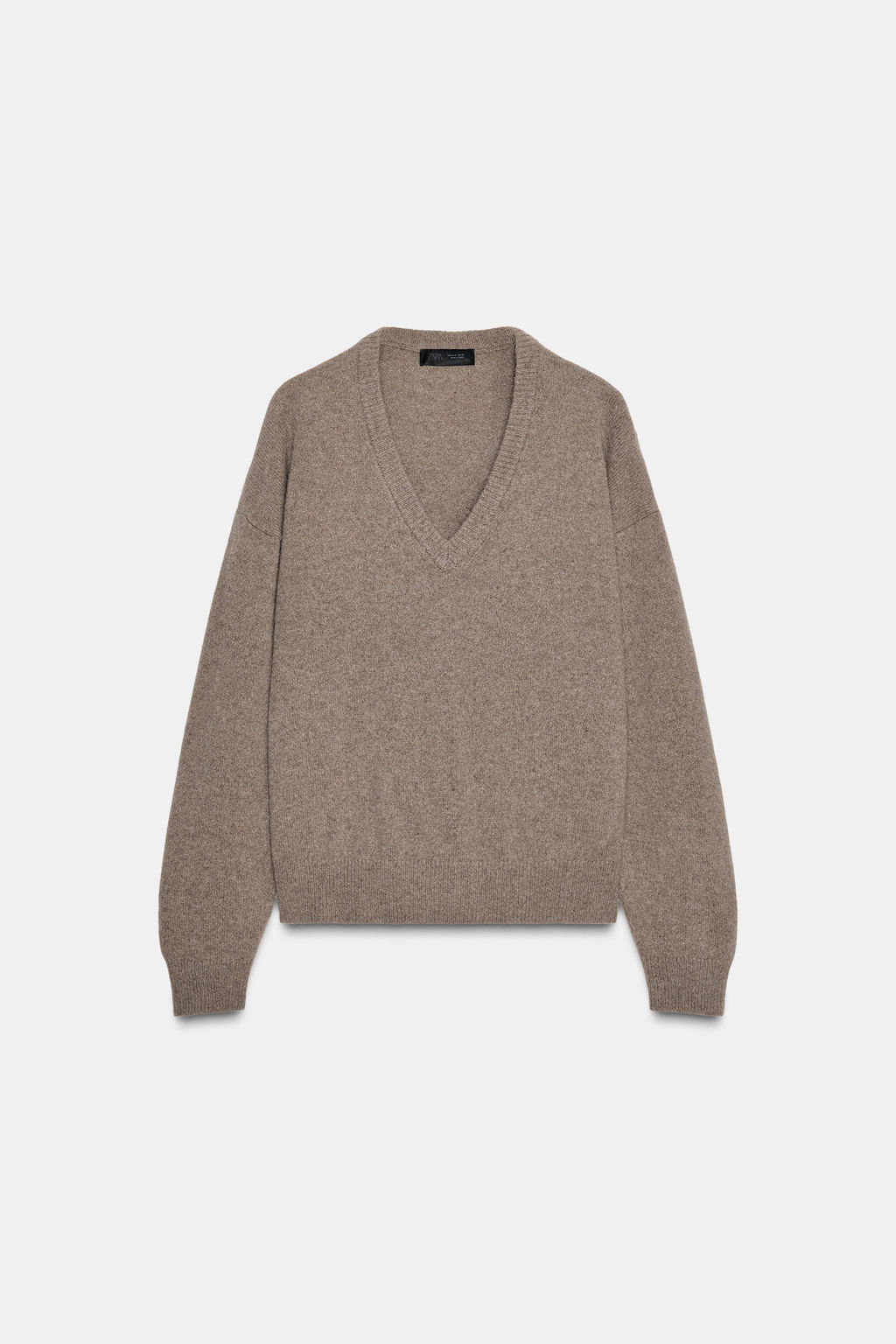 CASHMERE AND WOOL V-NECK JUMPER - Zara фото 2