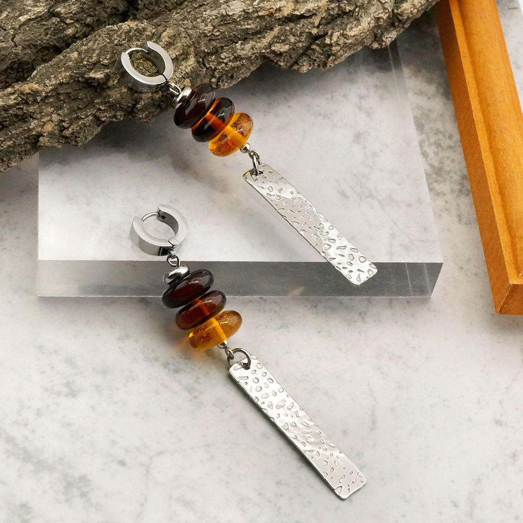 Серьги из муранского стекла LEOPARD LS3494