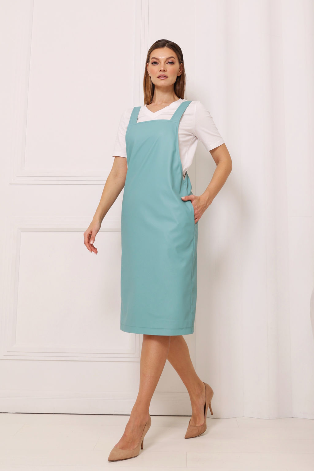 Сарафан из экокожи - Looklikecat фото 4