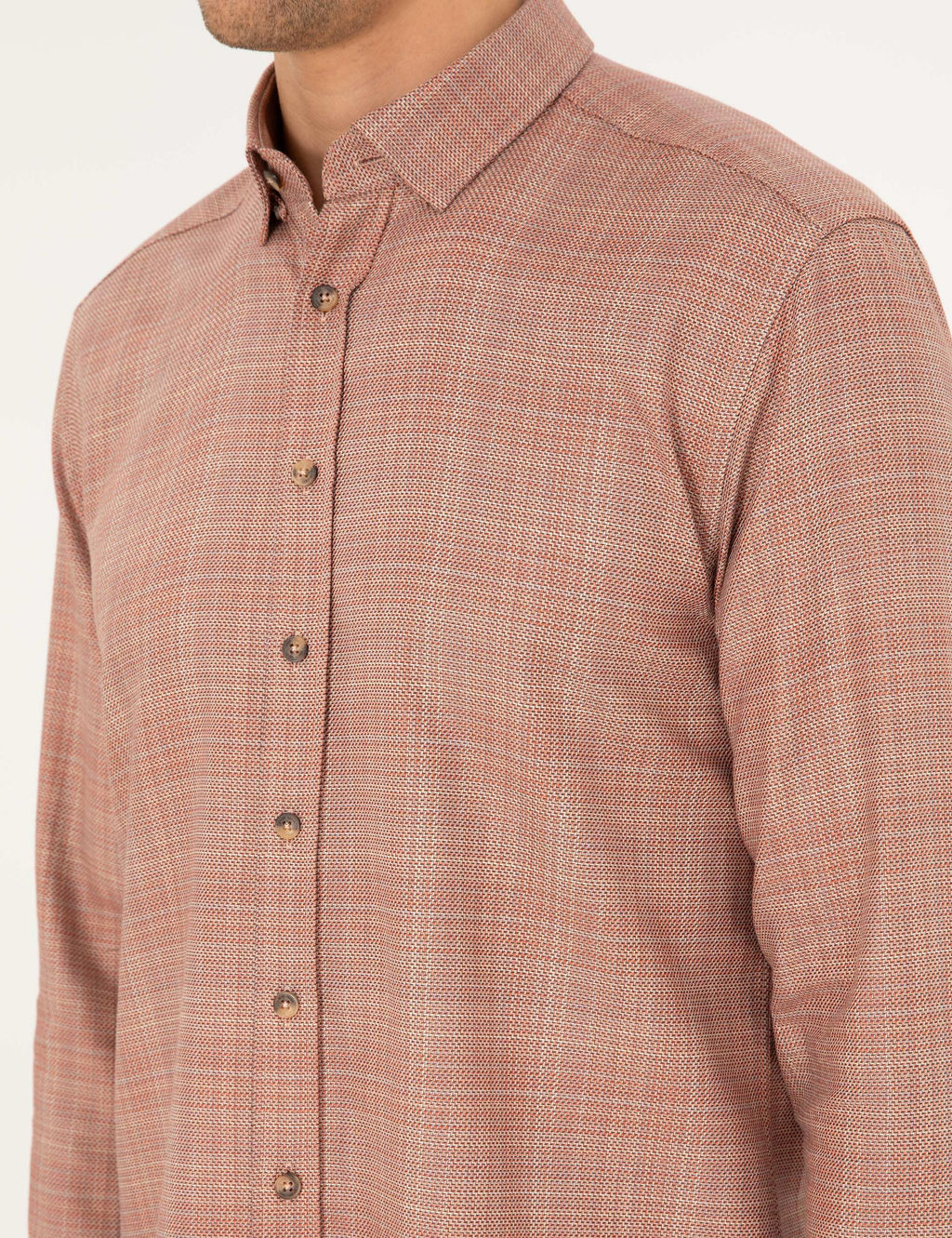 Turuncu Regular Fit Uzun Kollu G_mlek - Pierre cardin фото 7