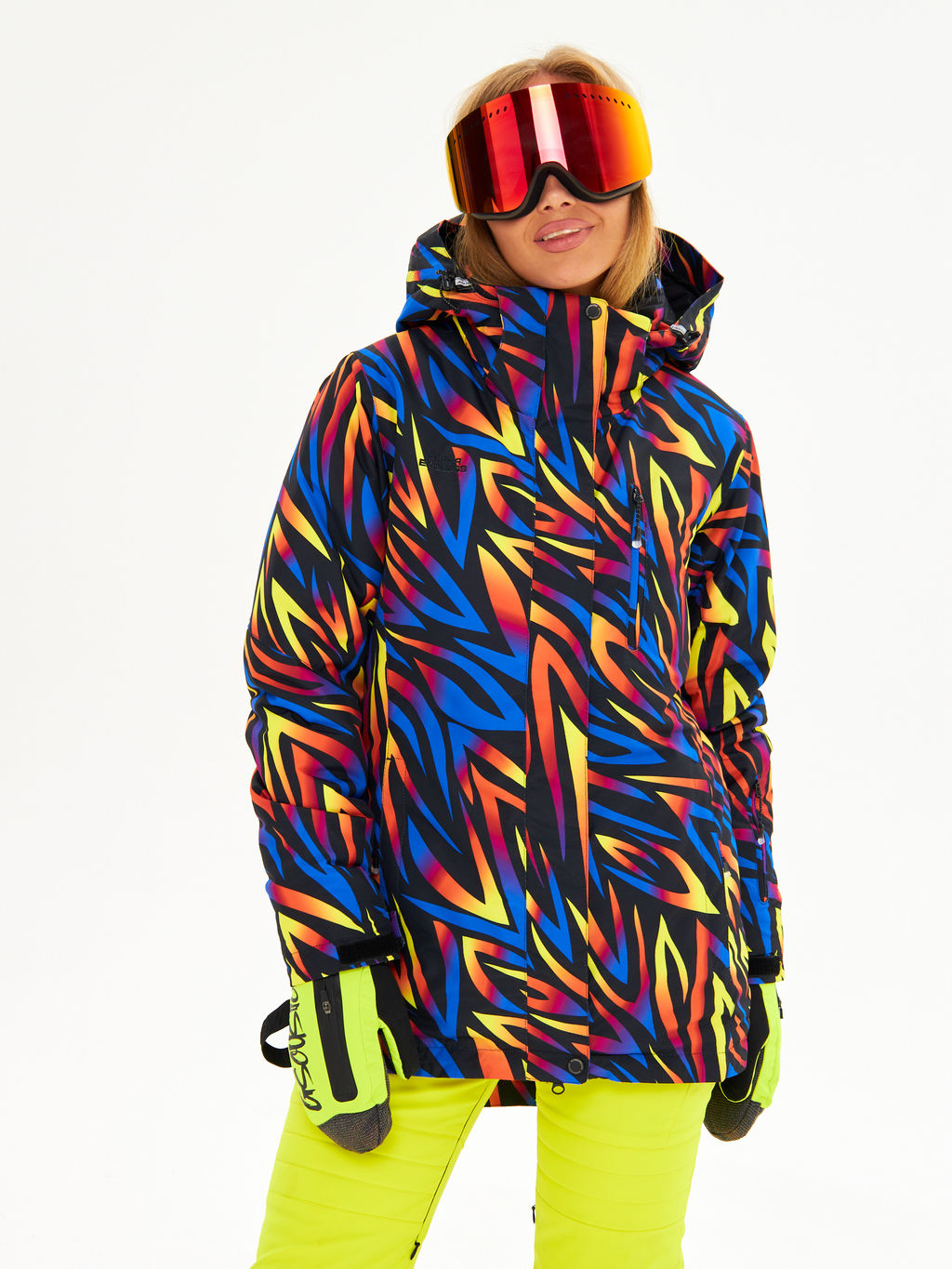 Женская горнолыжная сноубордическая куртка Alpha Endless Ultra Chaleur SNB 423/316_1 Разноцветный  фото 3