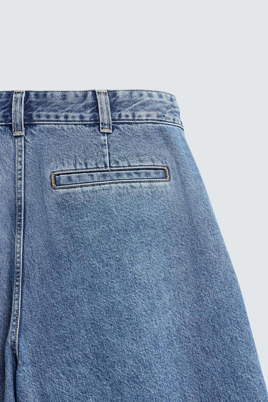 WIDE-FIT PLEATED JEANS - Zara фото 11