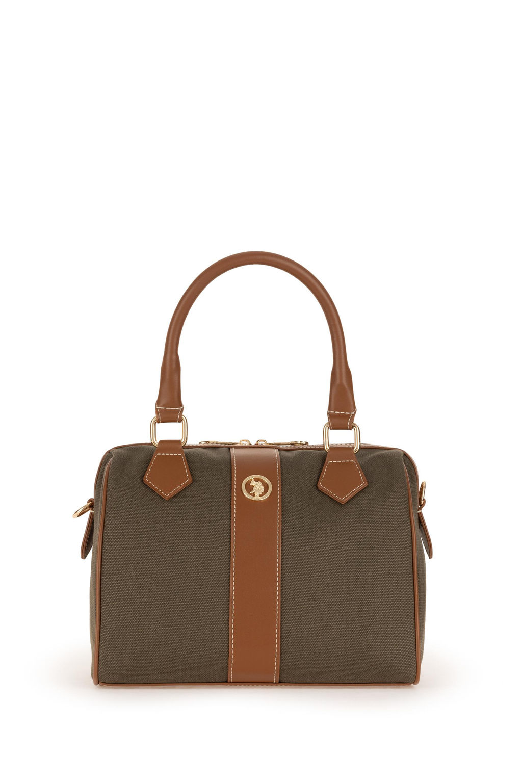 Женская сумка через плечо из парусины цвета хаки Неожиданная скидка в корзине - U.s. polo assn фото 3