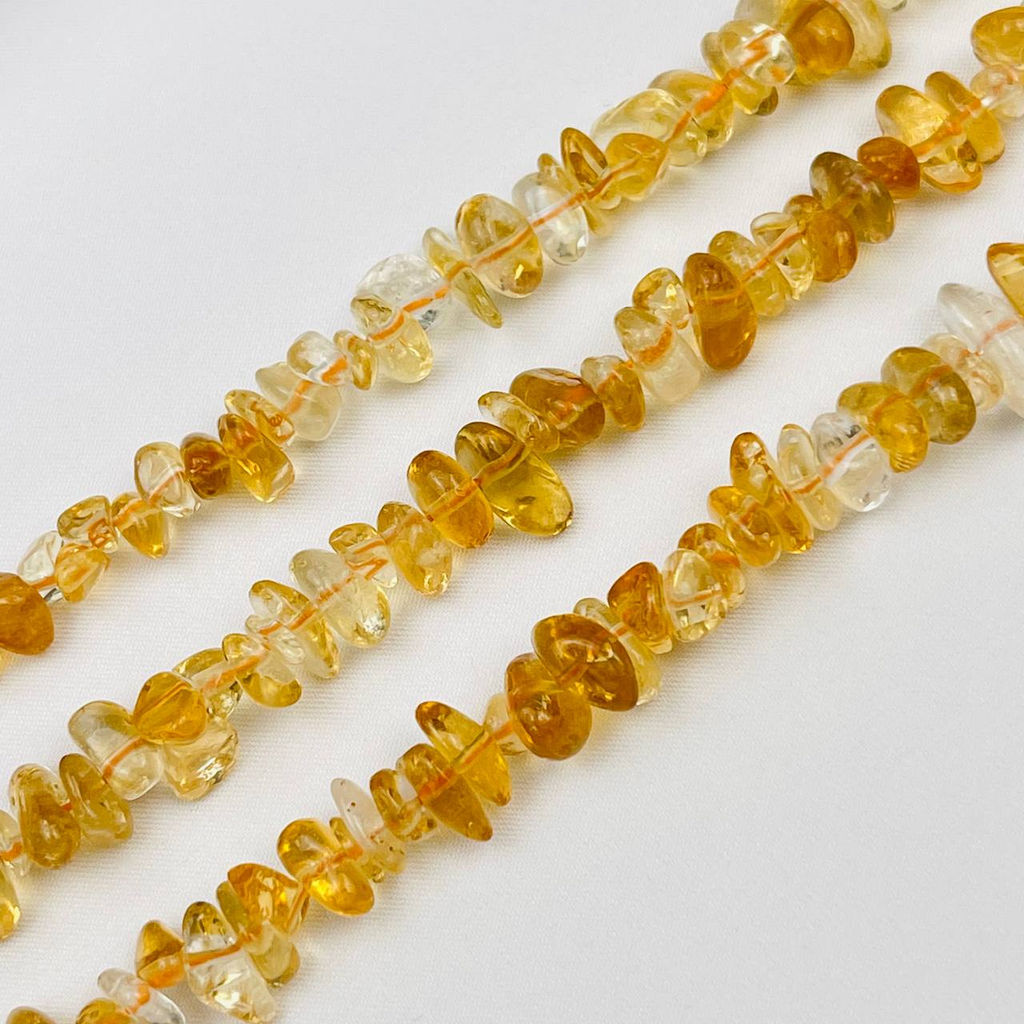 Бусины для украшений из Цитрина крошка