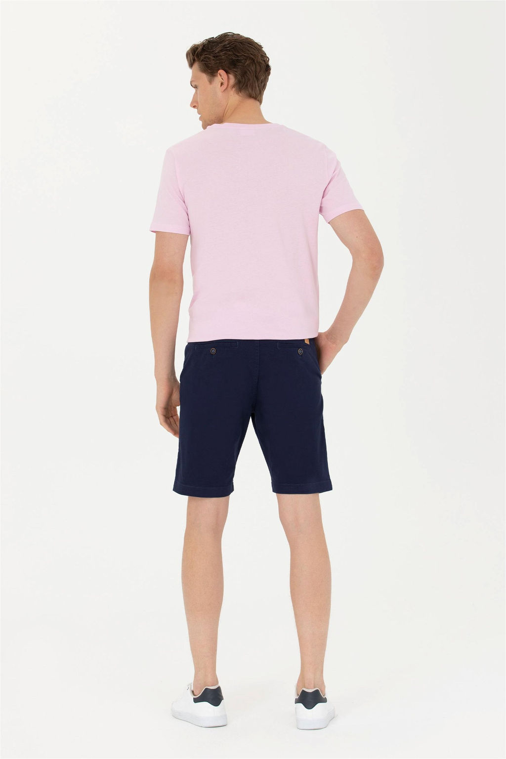 Мужские темно-синие тканые шорты - U.s. polo assn фото 4