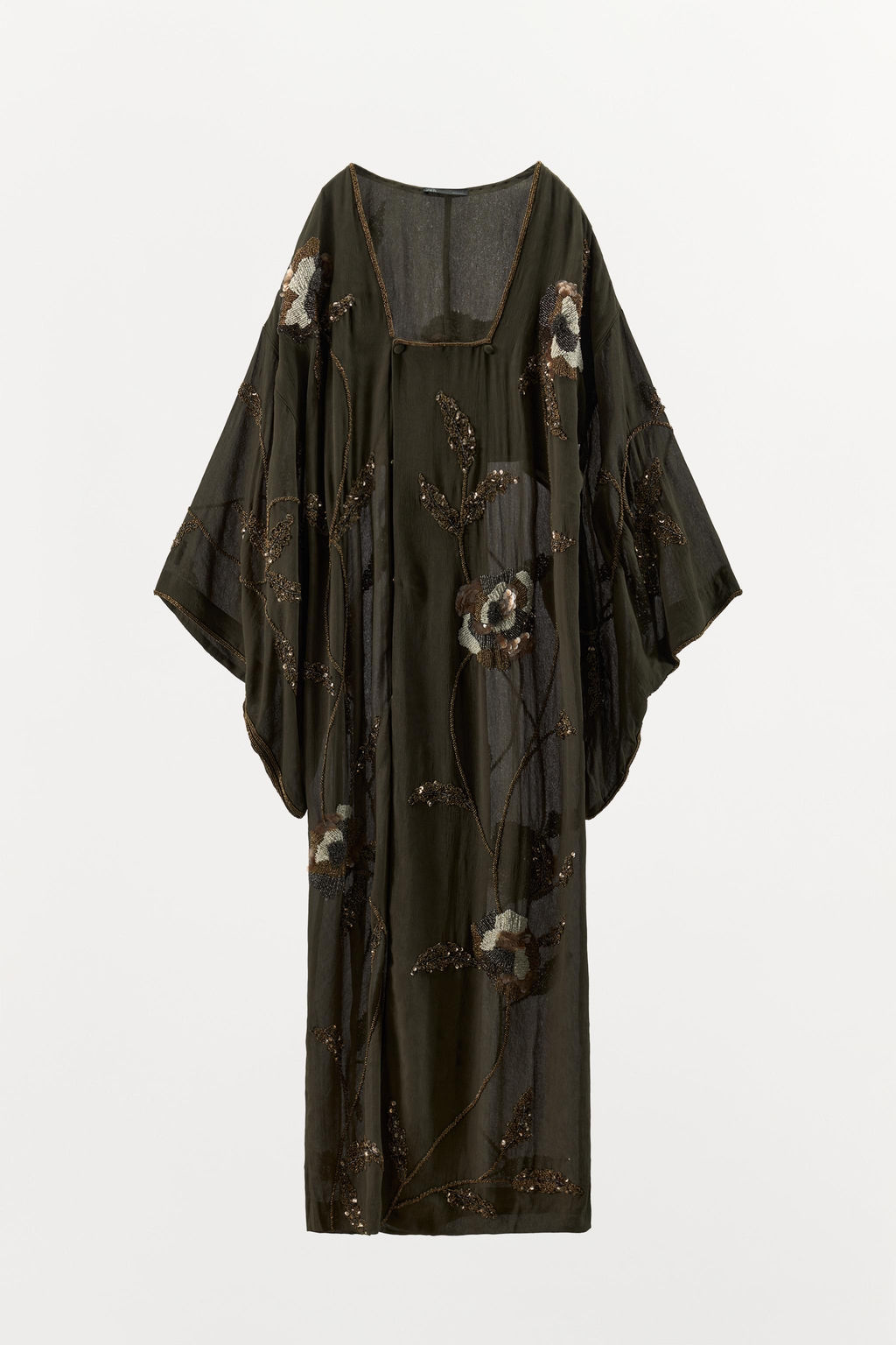 LIMITED EDITION JACQUARD EMBROIDERED BEADED DRESS - Zara фото 5