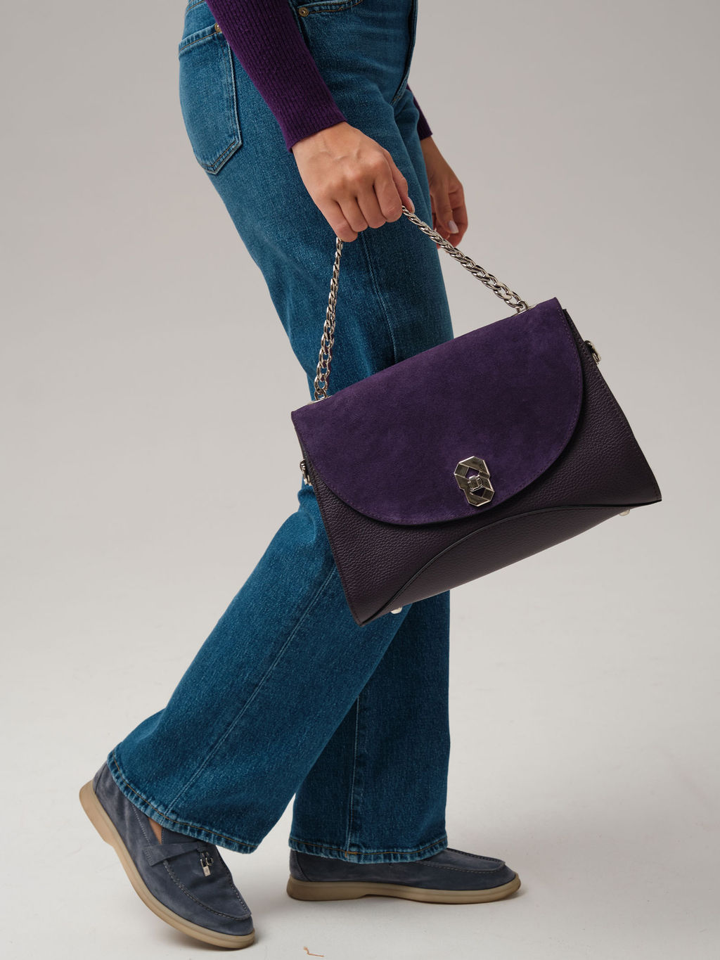 Сумка на плечо Azaro 30837 пыльно-фиолетовый