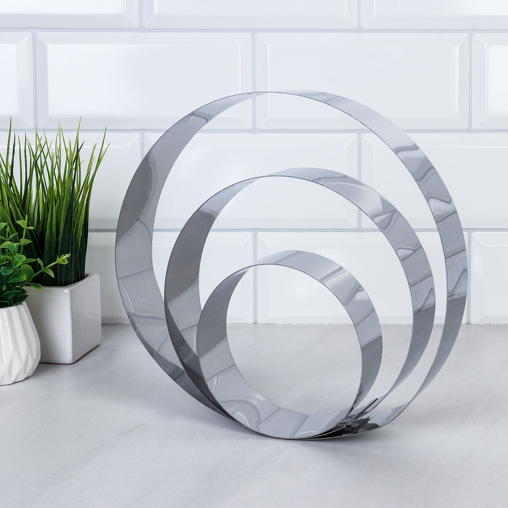 Форма для торта 3 предмета Круг 10,15,20 см / JH-257 /уп 60/ - Галеонтрейд фото 3