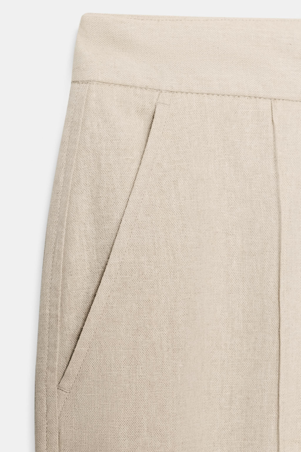 PANTAL?N SAFARI CON LINO / Beige claro - Zara фото 9