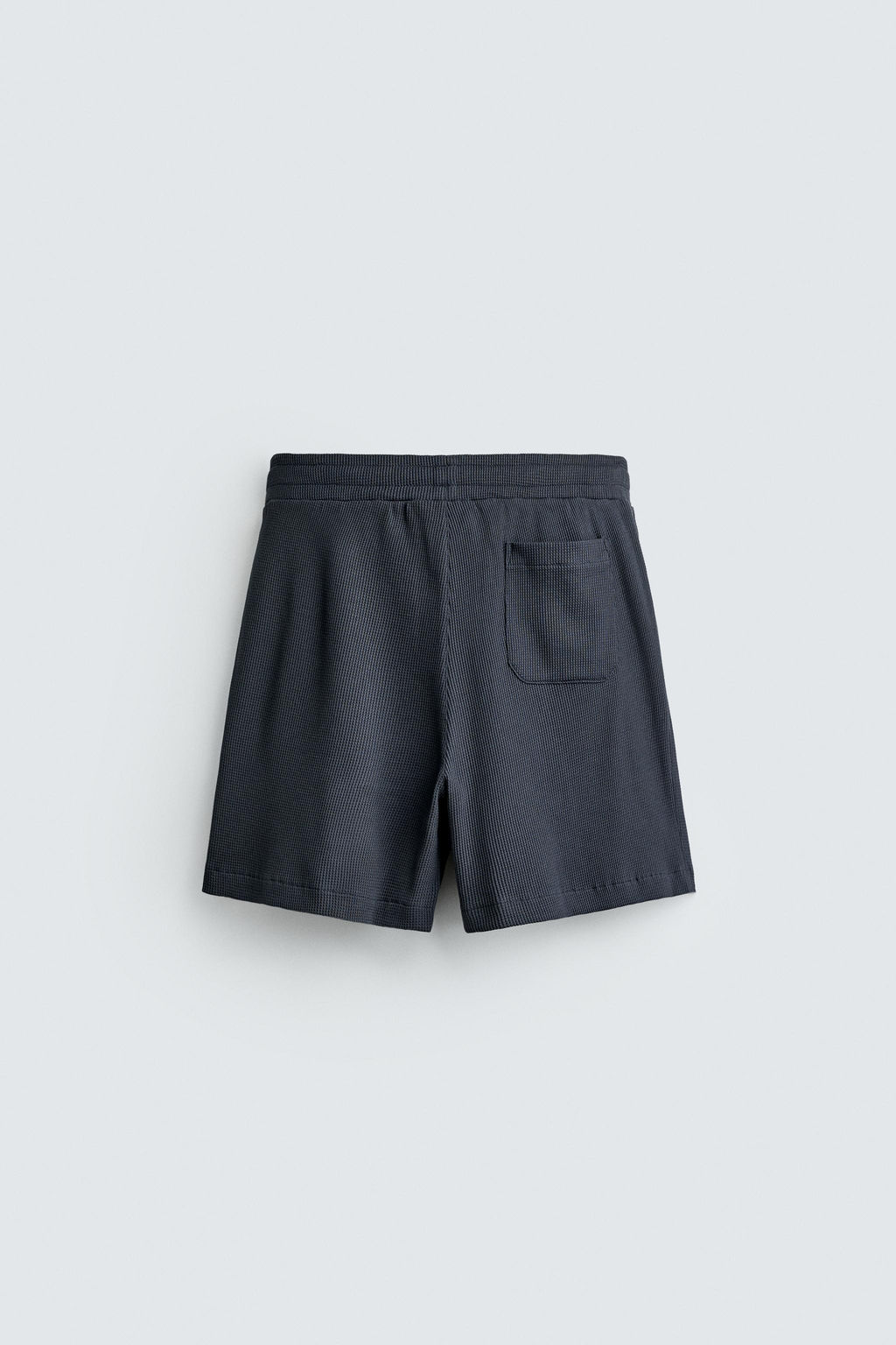 BERMUDA JOGGER ESTRUCTURA WAFFLE / Azul / Acero - Zara фото 8