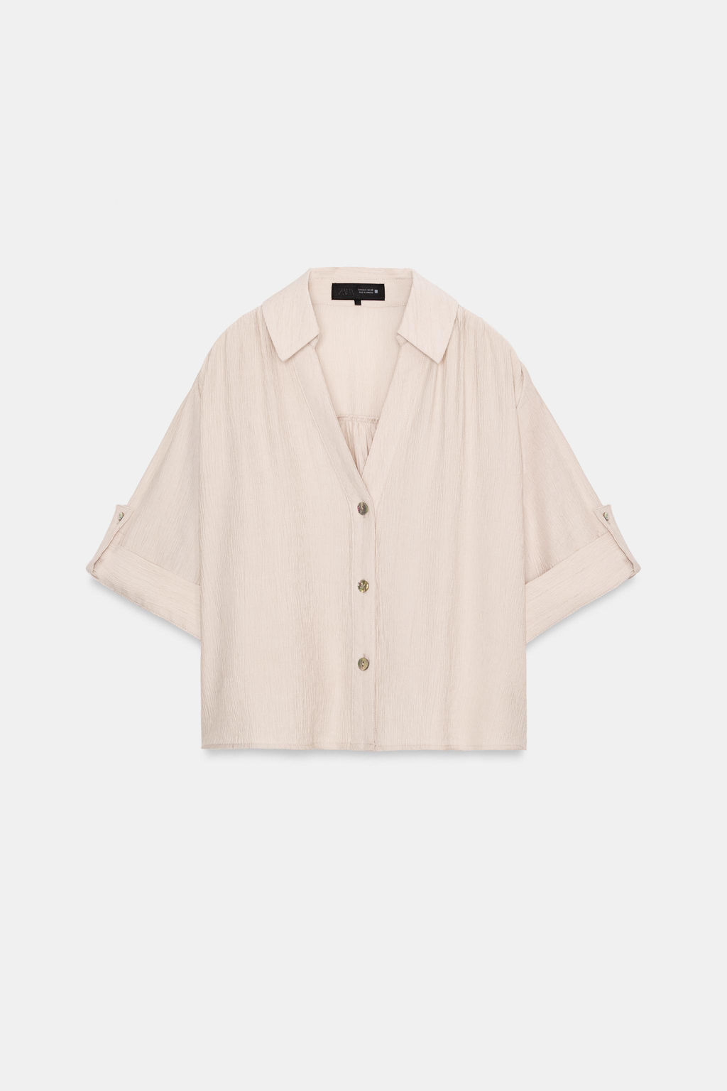 PLEATED DRESS WITH BELT - Zara фото 4