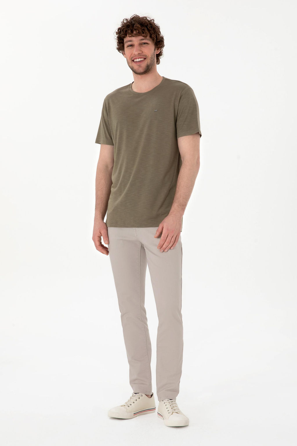 Erkek Regular Fit Bisiklet Yaka Modal Vizon Basic Ti__rt Sepette S_rpriz _ndirim - U.s. polo assn фото 4