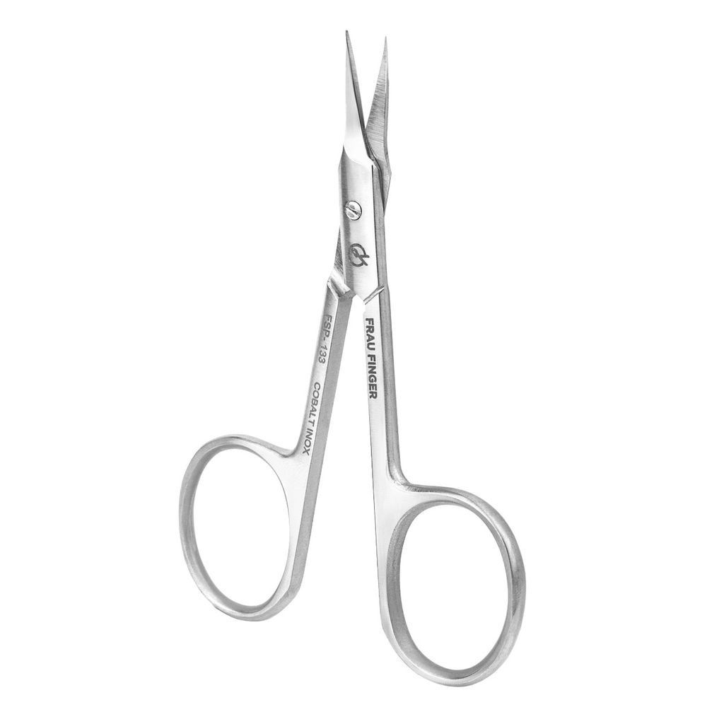 Frau Finger Ножницы маникюрные для кутикулы изогнутые / Professional FSP-133DP, матовые, ручная заточка, 9,5 см