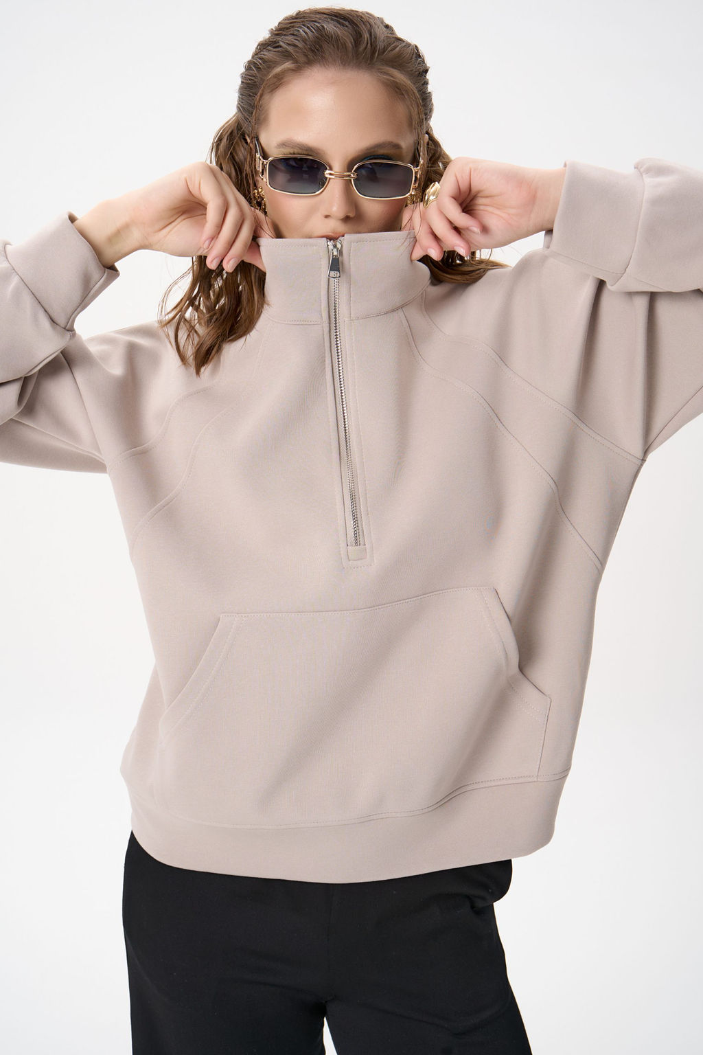 Свитшот Деми (бежевый) - Эльза фото 15