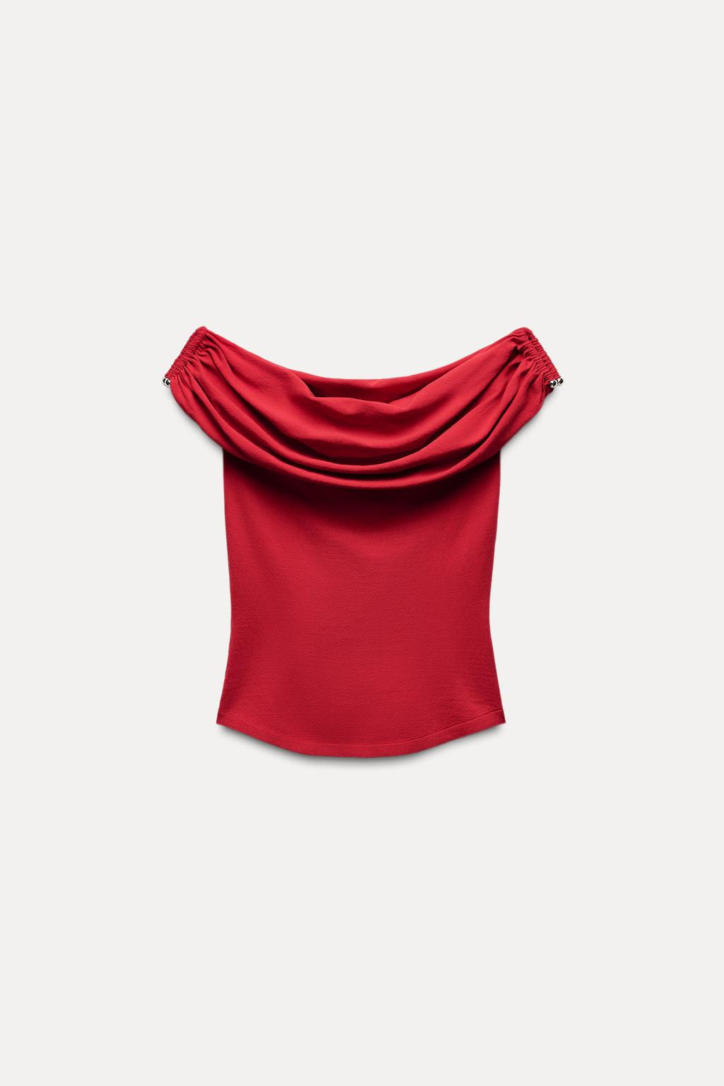 KNIT TOP WITH GOLDEN APPLIQUE - Zara фото 5