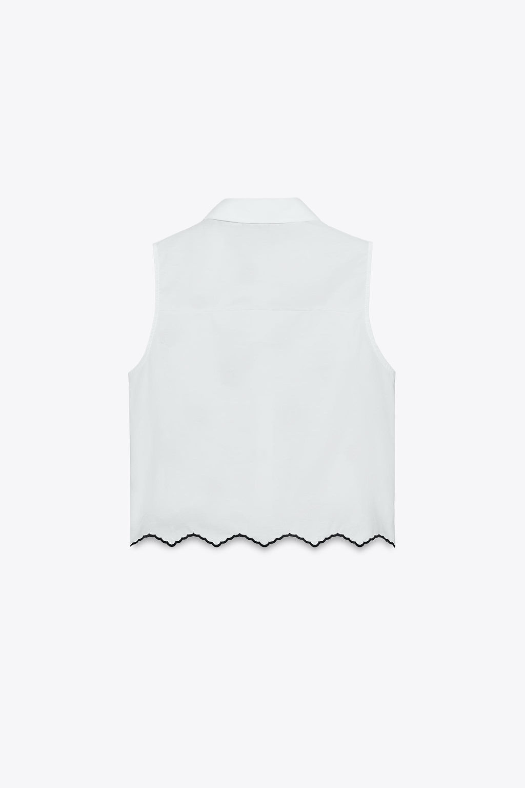 BLOUSE WITH CUTWORK EMBROIDERY - Zara фото 2