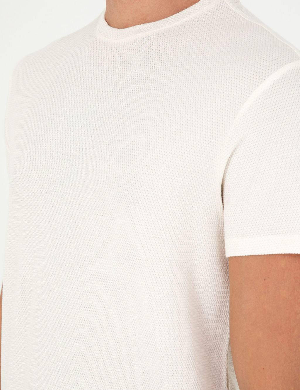 Ekru Slim Fit Basic Ti__rt