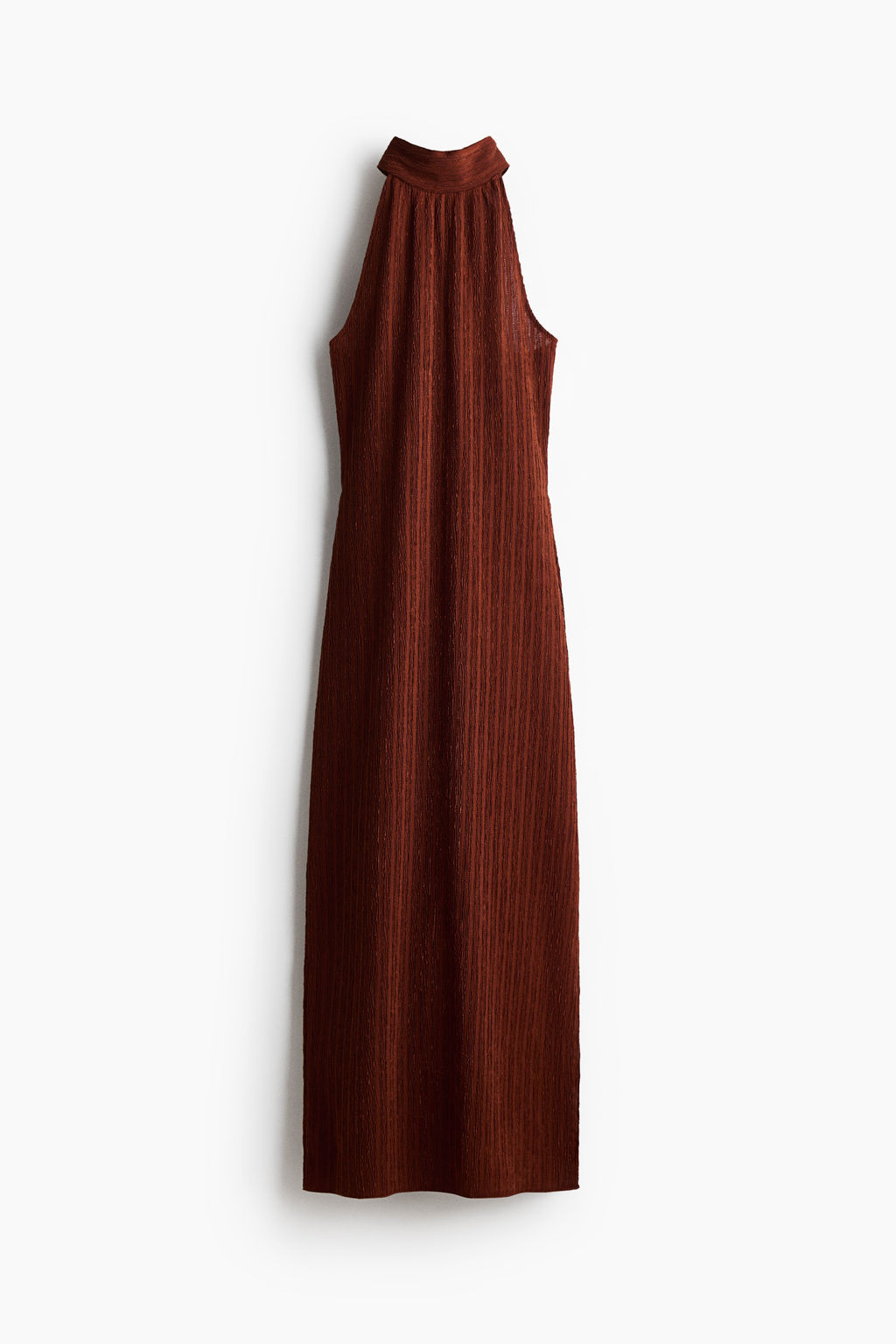 Vestido sin mangas efecto arrugado