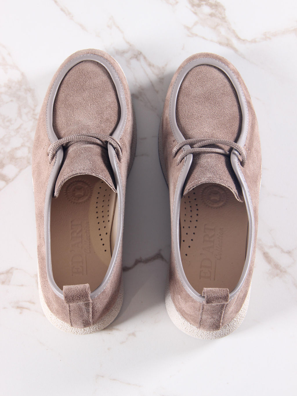 Мокасины 191.1607be. коричневый капучино замша