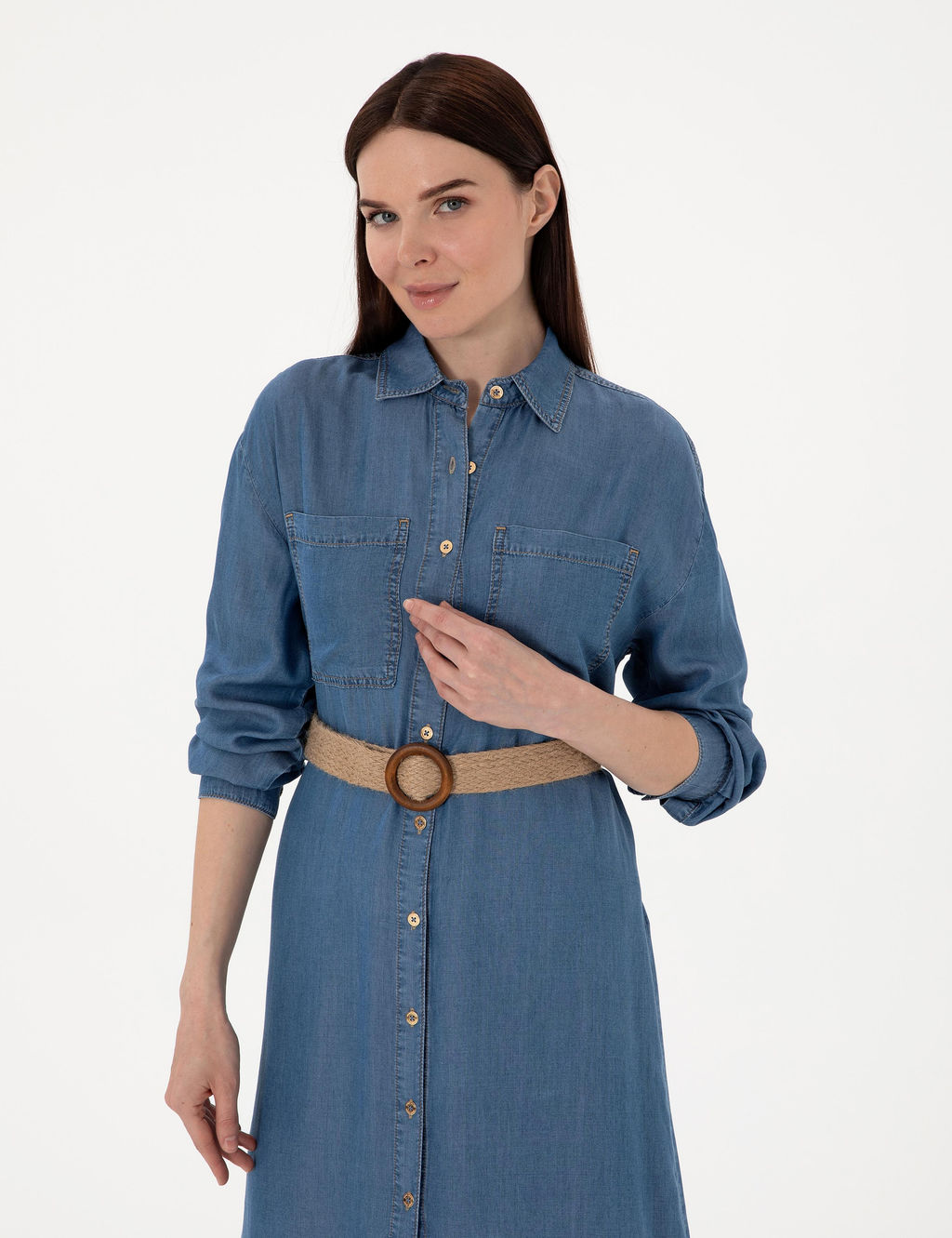 Mavi Comfort Fit Jean Elbise - Pierre cardin фото 2