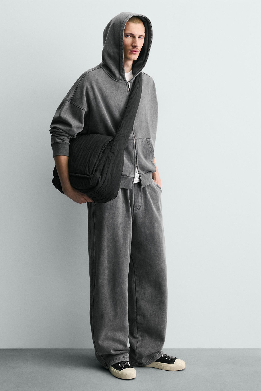 QUILTED NYLON SHOULDER BAG - Zara фото 7